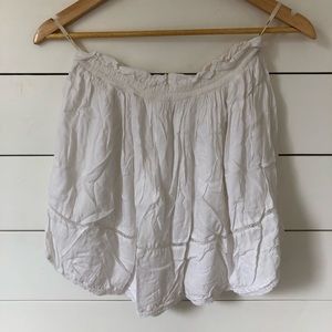 Wilfred white modal mini skirt. XS
